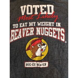 Buc-ees Shirt Large BUCEES BEAVERS NUGGETS Seniors 2022